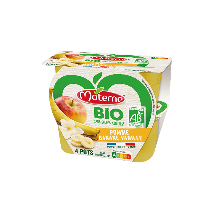 Pomme Banane Vanille 4x100g