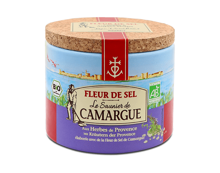 Boîte fleur de sel Herbe de Provence BIO 125g