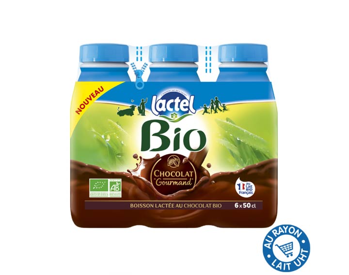 Lactel Bio Chocolat Gourmand 6x50cl