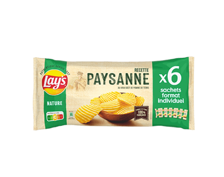 Lay's Paysanne Nature Lot de 6x27,5g