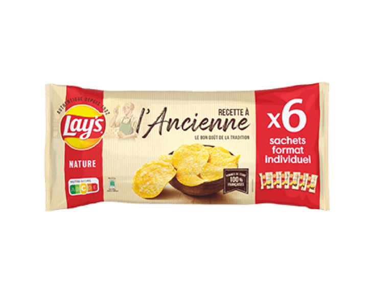 Lay's à l'ancienne Nature 6x27,5g