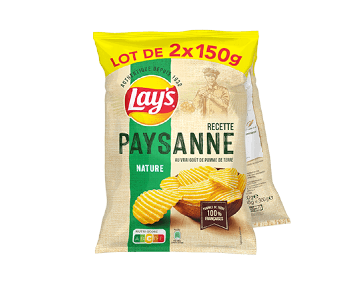 Lay's Paysanne Nature Lot de 2x150g