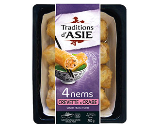 4 Nems Crevette Crabe