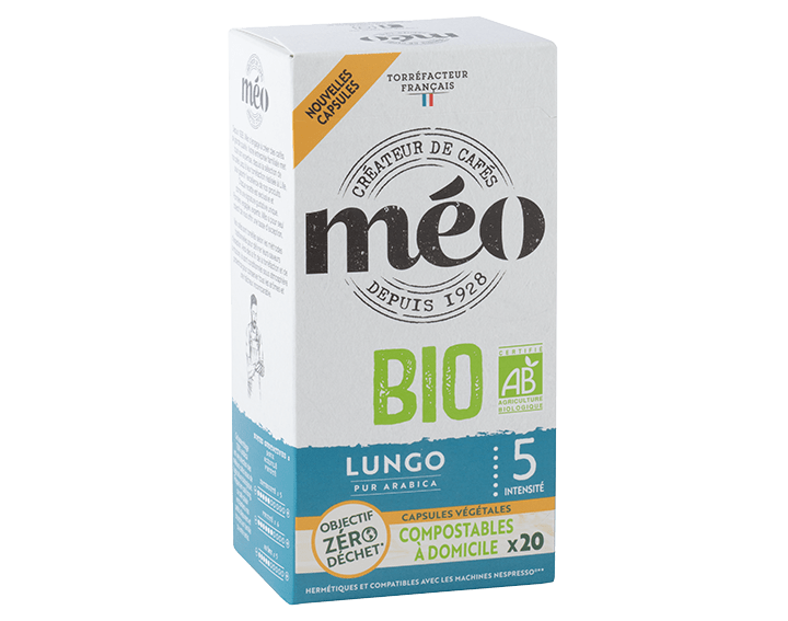 Méo Lungo Bio Capsules Home Compost x20