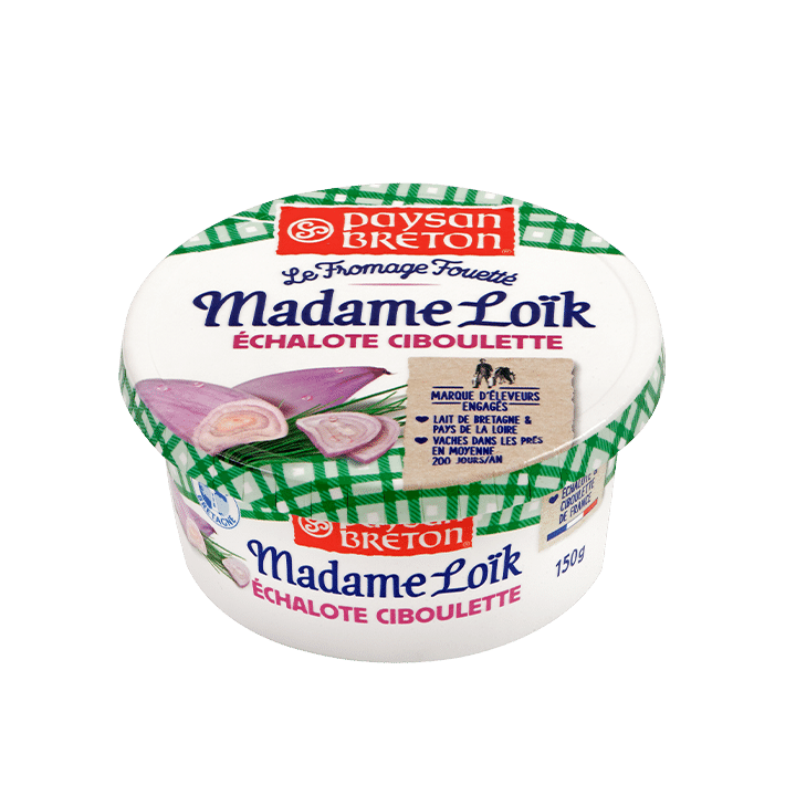 Le Fromage Fouetté Echalote Ciboulette 150g