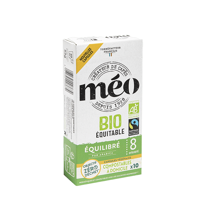 Méo Equilibré Bio Équitable Capsules Home Compost x10