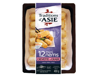 12 Mini-nems crevette et crabe