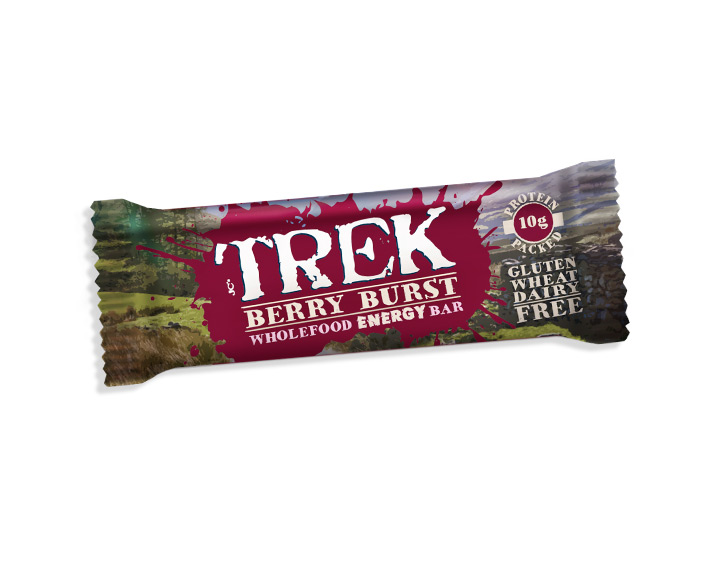 TREK Berry Burst Wholefood Energy Bar 55g