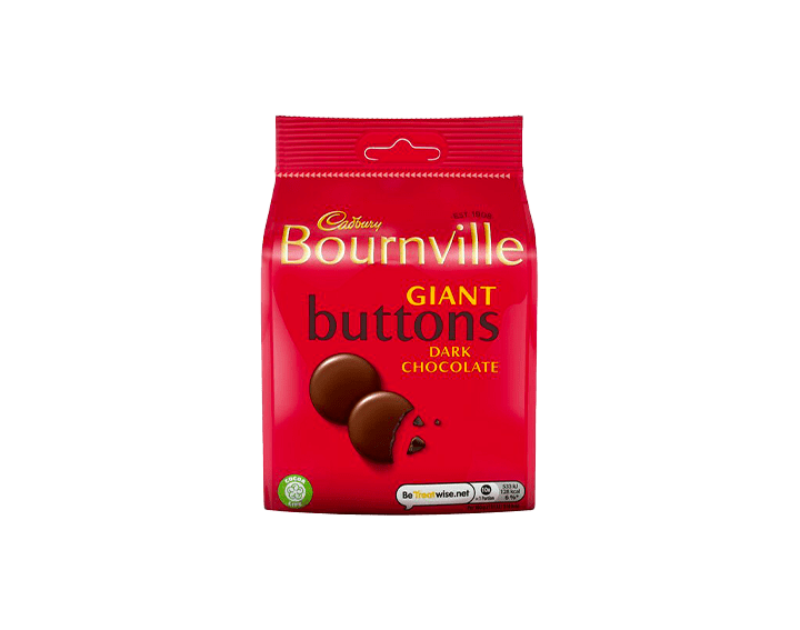 Bourneville Giant Buttons 110g