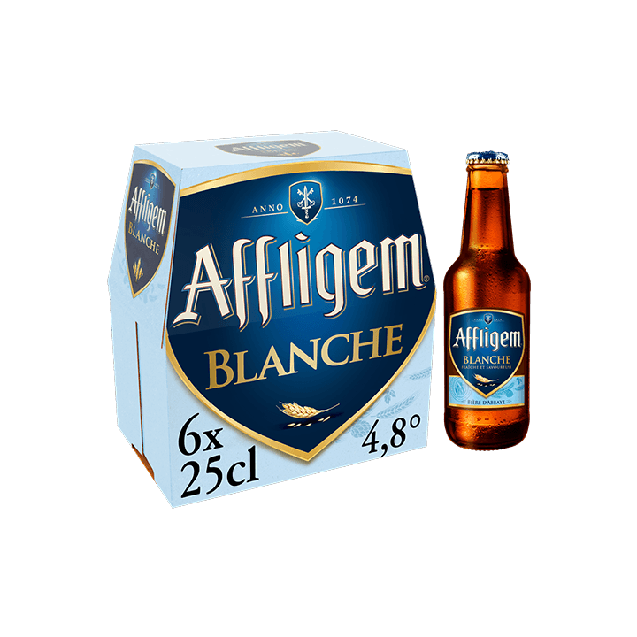 Affligem Blanche bière d'Abbaye 6x25cl 4.8°