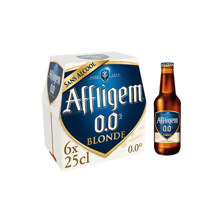 Affligem 0.0 bière d'Abbaye sans alcool 6x25cl 0.0°