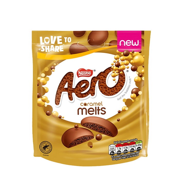 Caramel Chocolate Melts Sharing Bag 86g