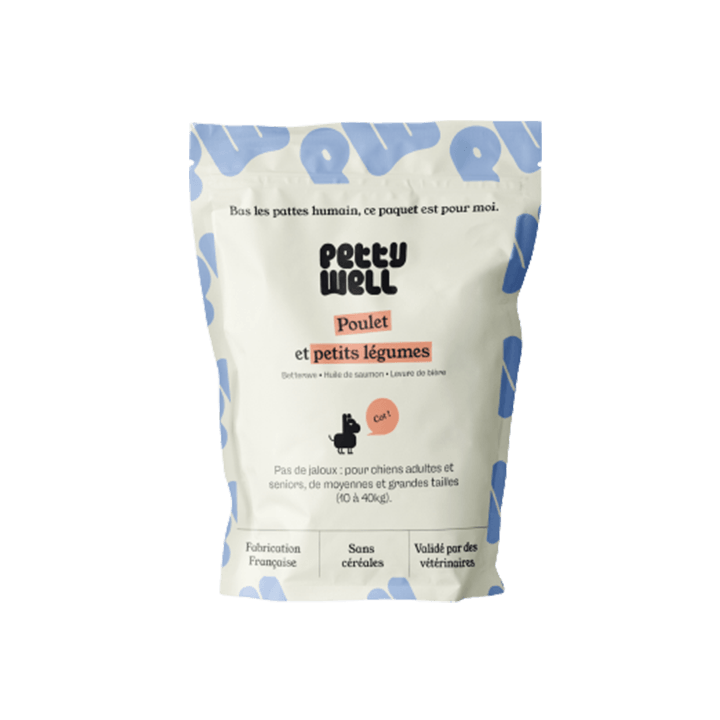 Chien Grande Taille Poulet & Légumes - 1,2kg