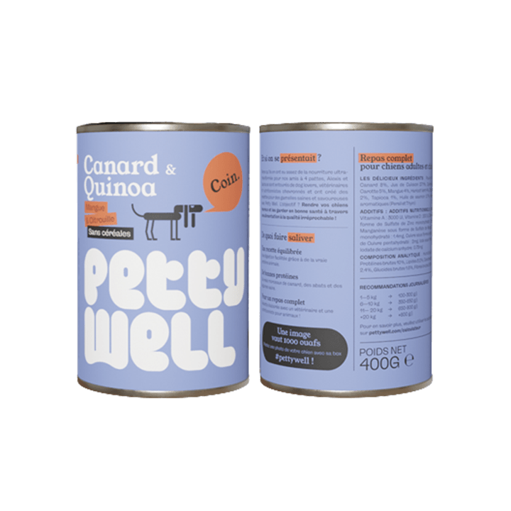 Pâtée Chien - Canard & Quinoa - 400g