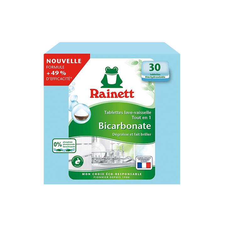 Tablettes vaisselle Bicarbonate x30 lavages