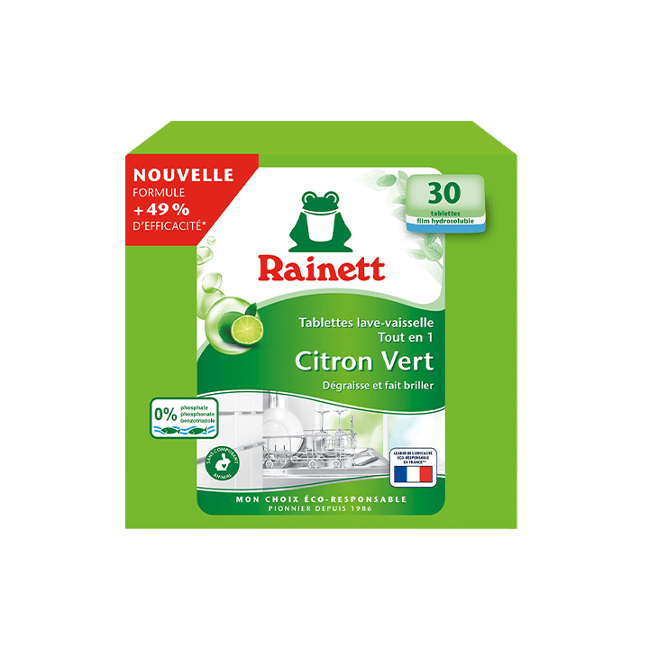 Tablettes vaisselle Citron Vert x30 lavages