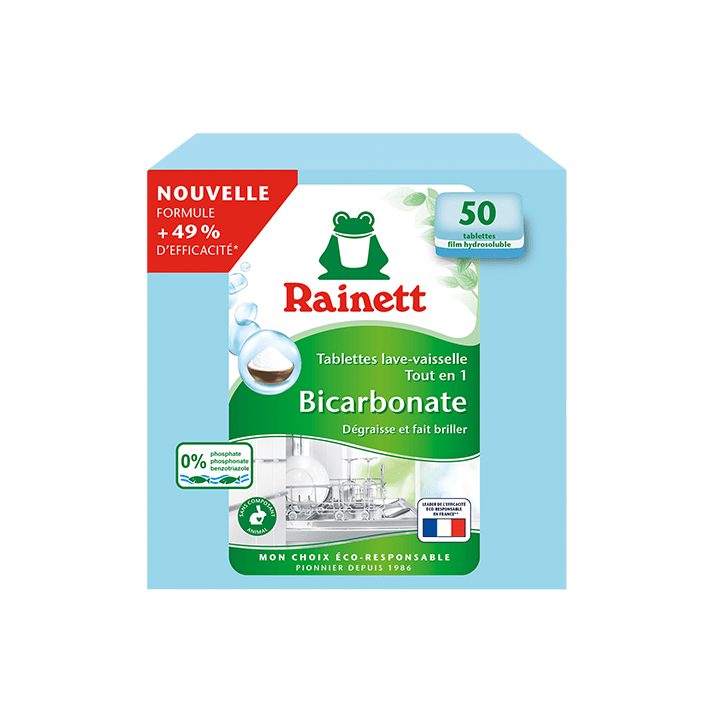 Tablettes vaisselle Bicarbonate x50 lavages