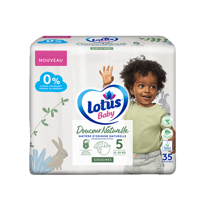Couches Lotus Baby Douceur Naturelle T5x35