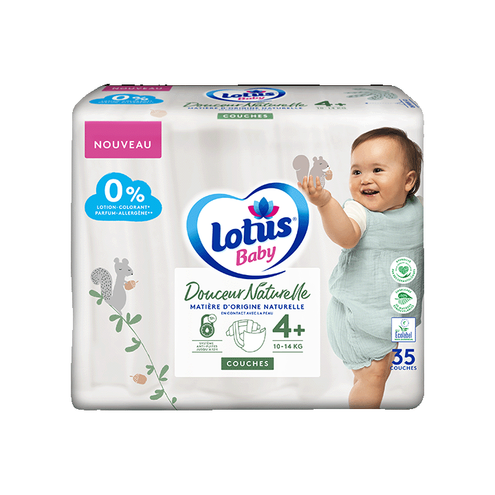 Couches Lotus Baby Douceur Naturelle T4+x35