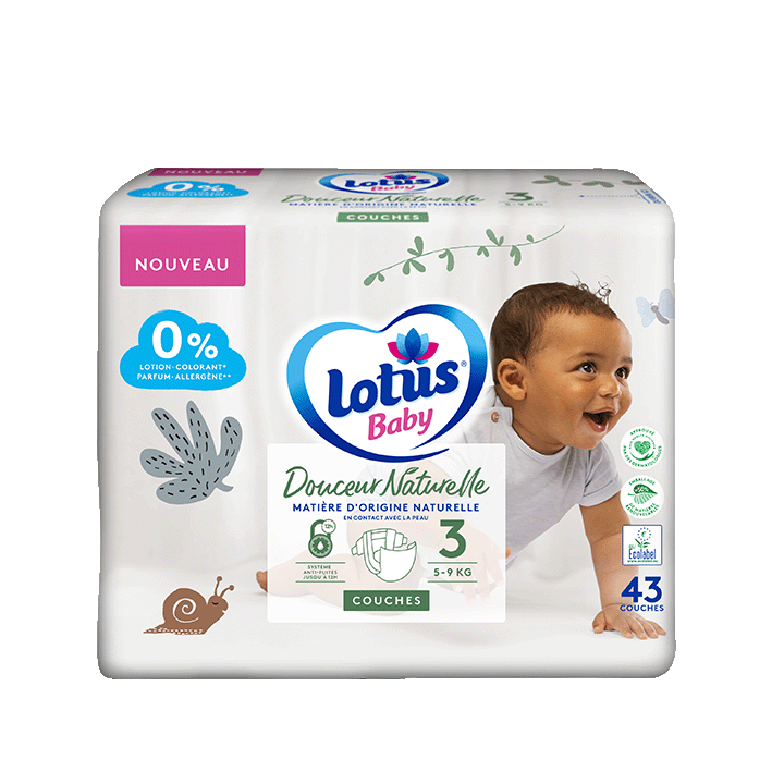 Couches Lotus Baby Douceur Naturelle T3x43