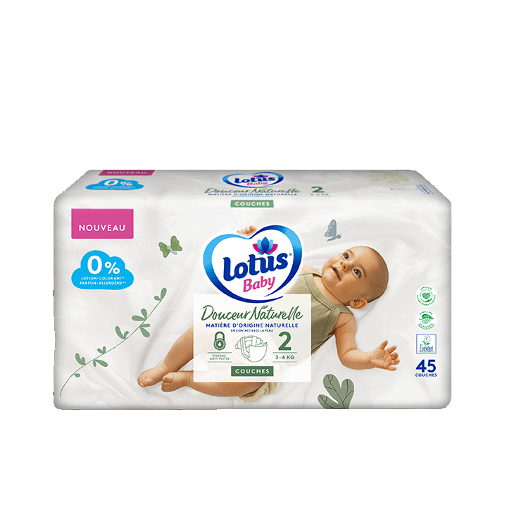 Couches Lotus Baby Douceur Naturelle T2x45