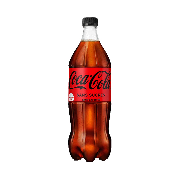 Coca-Cola sans sucres bouteille 1L