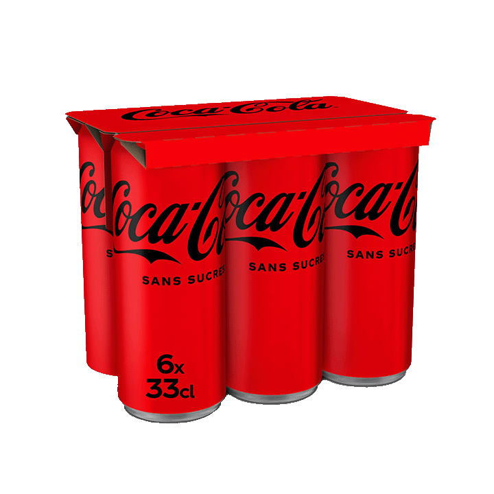Coca-Cola sans sucres canettes 6x33CL