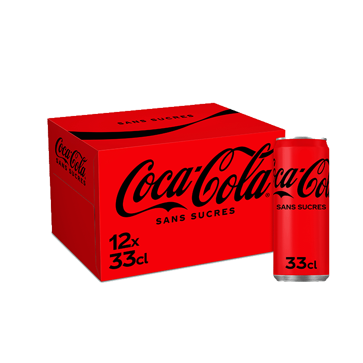 Coca-Cola sans sucres canettes 12x33CL
