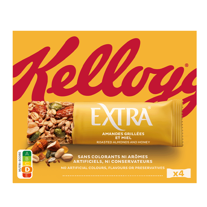 Barres Extra Amandes Miel -  4x32g