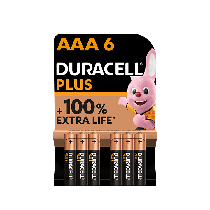 Duracell PLUS 100%  AAA X6