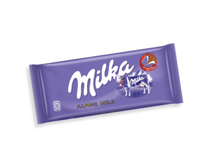 FREE Milka Alpine Milk Chocolate bar 100g