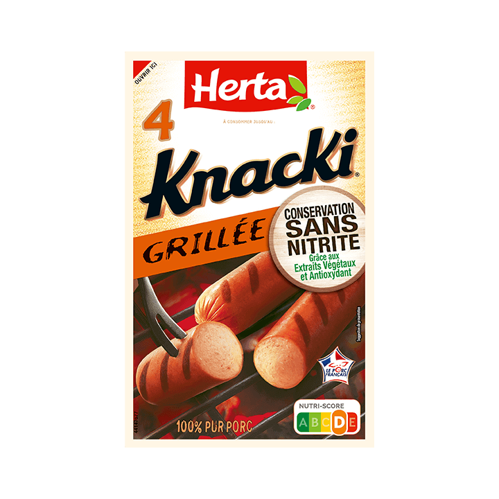 KNACKI® x4 Grillée Conservation Sans Nitrite