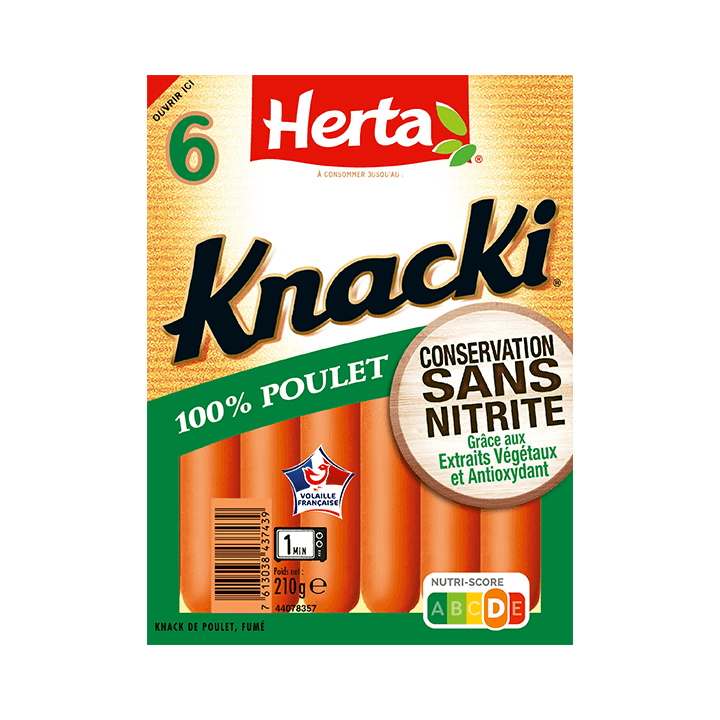 KNACKI® x6 Poulet Conservation Sans Nitrite