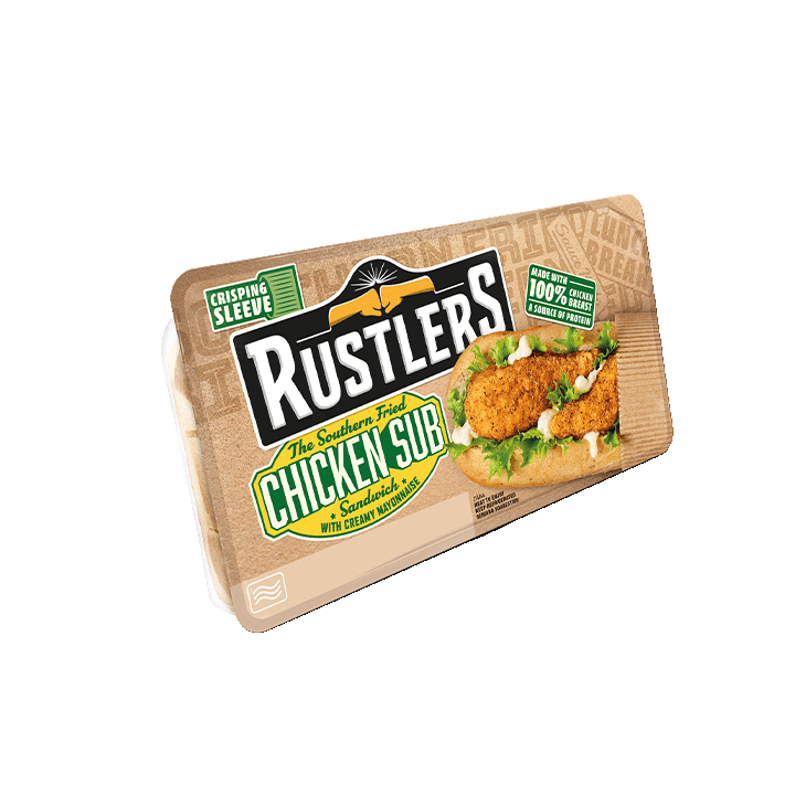 Rustlers Southern Fried Chicken Sub 158g