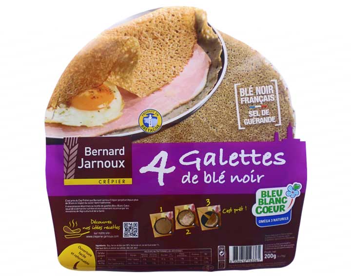 4 Galettes de blé noir Bernard Jarnoux Crêpier
