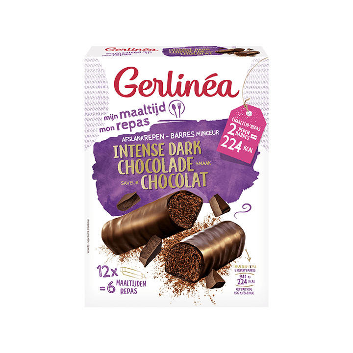 Gerlinéa Barres Intense Dark Chocolat 372g