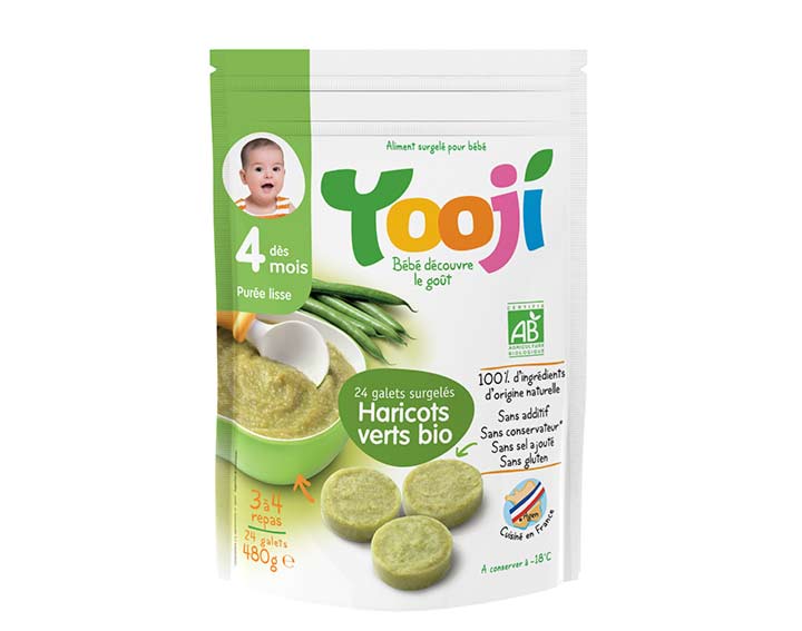 Purée Bio 4 mois et plus Haricots verts (480g)