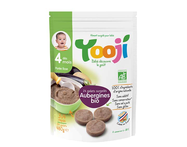Purée Bio 6 mois et plus Aubergines (480g)