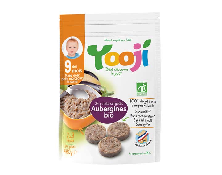Purée Bio 9 mois et plus Aubergines (480g) 