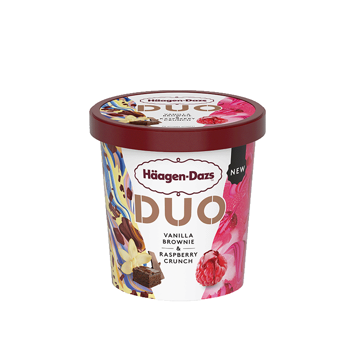 DUO Vanilla Brownie & Raspberry Crunch