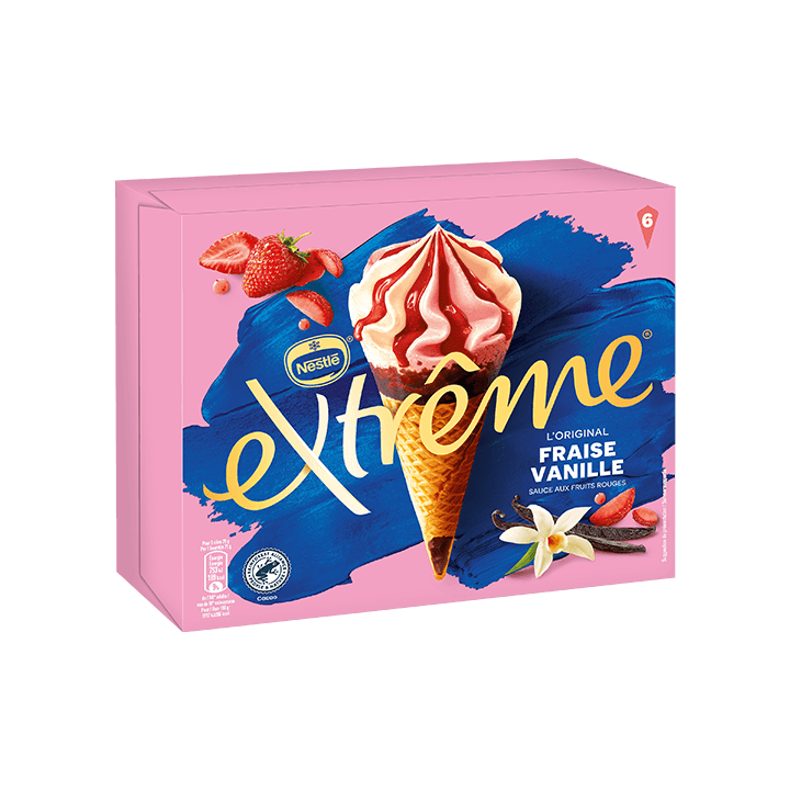 Fraise vanille x6 - 426gr