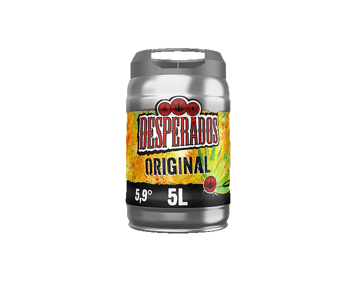 Desperados Original bière aromatisée tequila Fût 5L 5.9°