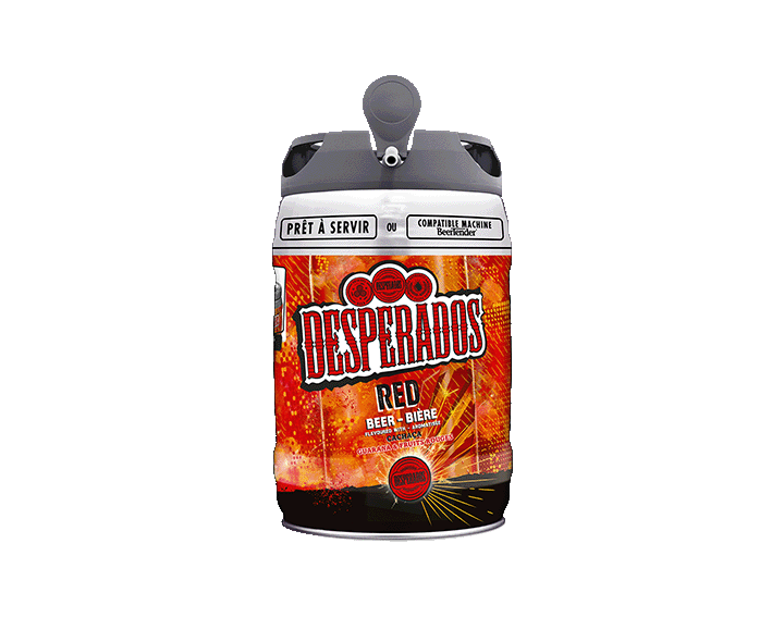 Desperados Red bière aromatisée tequila guarana Fût 5L 5.9°