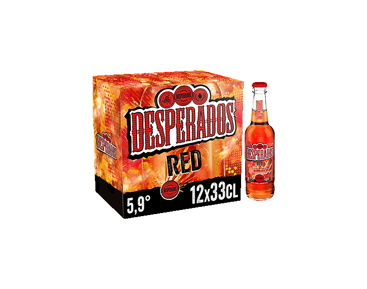 Desperados Red bière aromatisée tequila cachaça guarana 12x33cl 5.9°