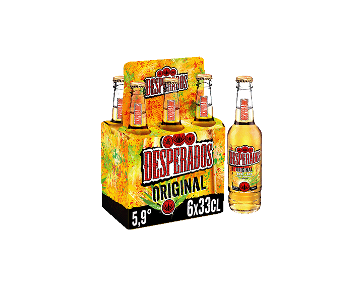Desperados Original bière aromatisée tequila 6x33cl 5.9°
