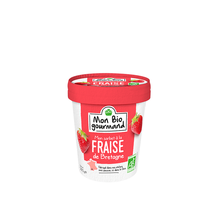 Sorbet BIO Fraise de Bretagne