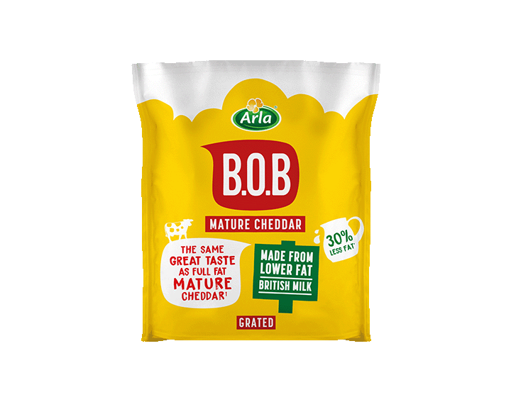 Arla B.O.B Grated Mature Cheddar 200g