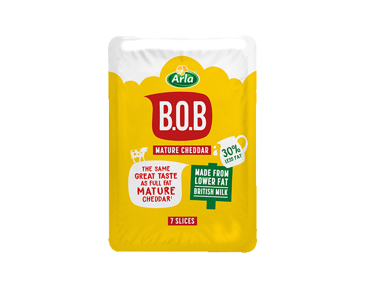Arla B.O.B Mature Cheddar Slices 150g