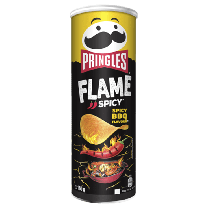 Pringles Flame saveur Spicy BBQ 160g