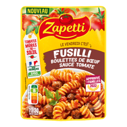 Fusilli - Bœuf et Sauce Tomate - 300g
